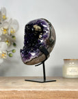 Natural Amehyst Cluster Geode with Calcite Inclusion - MWS2056