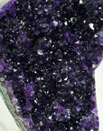 Deep Purple Amethyst Cluster with Green Jasper Matrix - Stand included - MWS2754