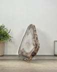 Natural Quartz Stone Slice tray for Home Decor - SLC0011