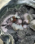 Natural Agate Matrix with Rainbow Quartz Druzy Crystals - MWS2514
