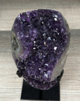 Deep Purple Amethyst Stone cluster on Stand - MWS2859