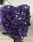 Top Grade Amethyst Stone Heart Carving - HST0306