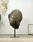 Uruguayan Amethyst Geode with Beautiful Blue Agate Shell - MWS2974