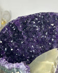 Natural Amethyst Geode with Large Calcite Formation - MWS1845