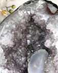 Natural Quartz Geode with Huge Calcite Formation - MWS2315