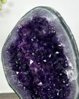 Natural Uruguayan Amethyst Geode with Green Jasper Shell - MWS3030