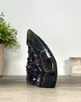 Amethyst & Agate Stone Flame Carving - FST0160