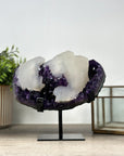 Stunning Natural Amethyst & Calcite Crystal - MWS2167