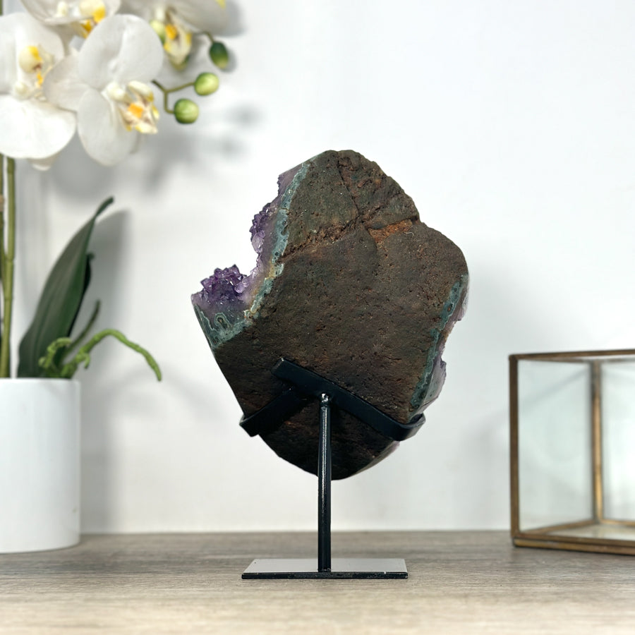 Amethyst Crystal Cluster Full of Stalactite Formations - MWS2543