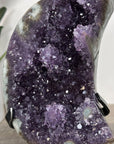 Natural Amethyst & Green Jasper Moon Carving - MWS2584