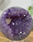 Natural Amethyst & Agate Sphere Geode - SPH0148