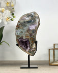 Amethyst & Green Jasper Stone Slice - MWS2241