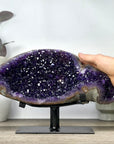Top Grade Deep Purple Uruguayan Amethyst Geode - MWS3398