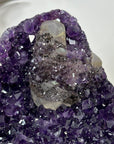 Natural Amethyst, Calcite & Black Hematite Crystal Specimen - MWS3095
