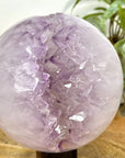 Large Amethyst Sphere Geode with Crystal Cavity Formation - SPH0163