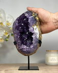 Beautiful Natural Amethyst Geode, Handpolished Piece - MWS1423