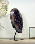 Natural Amethyst & Agate Stone on Stand - MWS3024