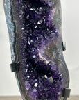 Deep Purple Amethyst Crystal Formation with Metal Stand - MWS2316