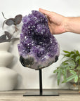 Huge Natural Uruguayan Amethyst Specimen on Stand for Home Decor - MWS3223
