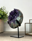 A+ Grade Amethyst & Green Jasper Crystal Formation - MWS2146