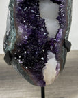 Natural Amethyst Geode with Green Jasper Shell - MWS2353