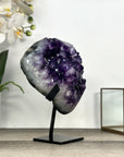 Uruguayan Amethyst Stone Cluster with Large and Shinny Crystals - MWS2815