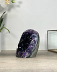 Amethyst Cathedral – Deep Purple Geode on Cut Base for Home Décor - CBP1209