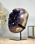 Top Quality Natural Amethyst Specimen with Jasper Shell - MWS1933