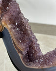 Unique Natural Blue Banded Agate & Amethyst Stone Portal - MWS1942