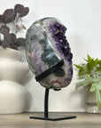 Uruguayan Amethyst Geode on Metal Stand - MWS3084