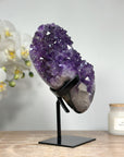Natural Amethyst Stone with Large & Ashinny Crystals - MWS1364