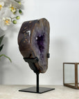 Stunning Natural Amethyst Stone Portal, Metal Stand Included - MWS1946