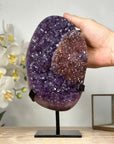 Unique Natural Amethyst Cluster with Rare Pseuda Calcite Formation - MWS1937