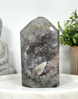 Beautiful Amethyst Tower with Calcite Specimen - STP0140
