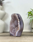 Natural Amethyst, Agate & Jasper Art Statement Piece for Home Decor - CBP1392