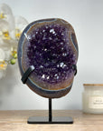 Natural Amethyst Crystal Cluster with Blue Agate MAtrix - MWS1467