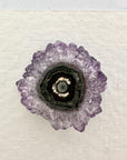 Amethyst & Quartz Stalactite Slices for Jewelers - Wholesale Bulk Pack - STS0063
