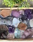 Boxed Lot of Hand-Polished Minerals – Natural Crystals for Spiritual and Decorative Use