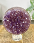 Uruguayan Amethyst Druzy Sphere Geode - SPH0228