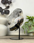 Uruguayan Quartz & Agate Specimen with Calcite & Black Hematite Inclusion - MWS3288