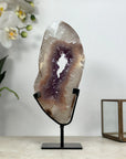 Beautiful Amethyst & Quartz Stone Portal with handmade Stand - MWS1945