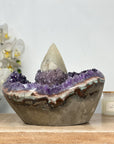 Unique Stunning Large Calcite & Amethyst Specimen, Collection Grade Piece - CBP1098