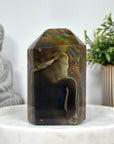 Large Natural Amethyst & Agate Stone Obelisk - STP0144