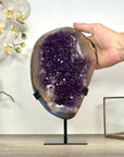 Natural Amethyst & Agate Stone on Stand - MWS3024