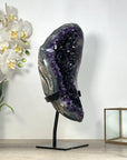 XXL Natural Amethyst Centerpiece - Deep Purple Crystals - Stand Included - MWS2599