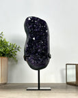 A grade Uruguayan Amethyst Geode with Metallic Stand - MWS2428