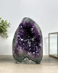 Amethyst Cathedral with Green Jasper Shell - CBP1174