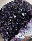 Top Grade Natural Amethyst Geode, Deep Purple Crystals, Stand included - MWS2312