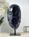 One of a Kind Natural Amethyste Geode with Green Jasper & Agate Shell - MWS1854