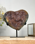 Natural Caramel Amethyst & Jasper Stone Heart - HST0269